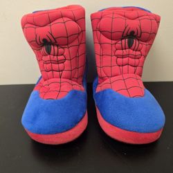 Spiderman Web Design Youth Slipper Boots Little Kids 11/12