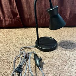 Black Adjustable Candle Warmer Lamp w/Timer & Dimmer (360° Flexible)