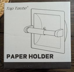 Recessed Toilet Paper Holder *Black