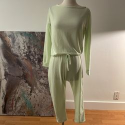 Sweat jogger jumpsuit sage 6