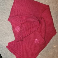 Juicy Couture Pink Hat & Scarf