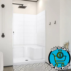 Laurel Mountain Benton 3 - Piece Alcove Shower Kit