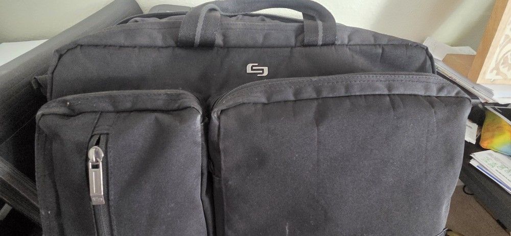 15.6" Hybrid Backpack Briefcase BLACK