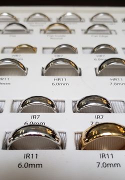 60 Sample Wedding Ring Sizes And Styles.