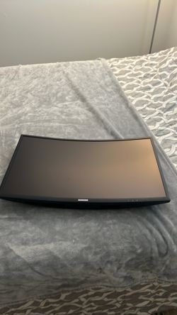 Computer with monitor set with mouse and keyboard and arm stand