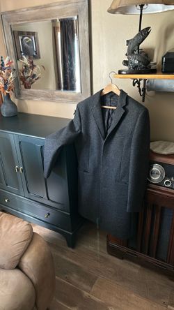 J.Crew Charcoal Gray Wool Overcoat