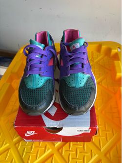 Nike Air Huarache Run Ultra GS Youth Size 4Y Purple Teal Pink w/ Box