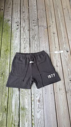 Dark Gray Fear Of God Essentials Shorts