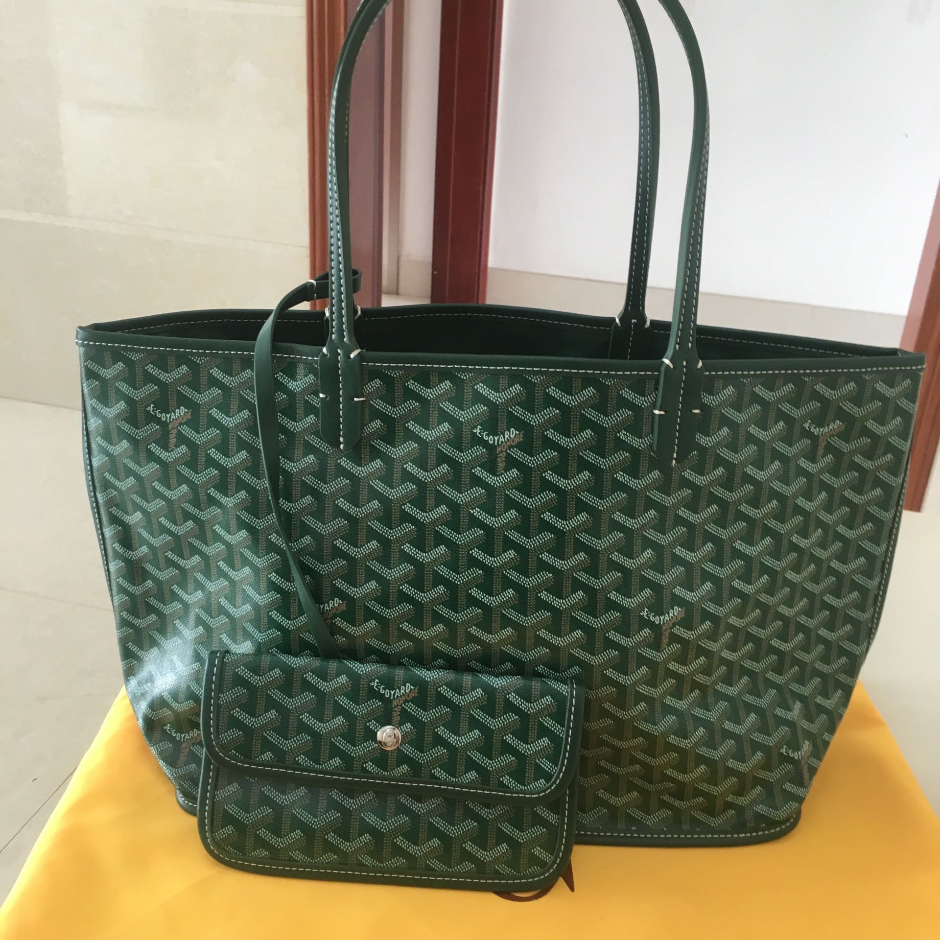 Goyard Tote Green Bags & Handbags for Women