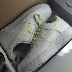 Nike Air Force 1 '07 Summit White Lime Ice Barely Volt Women's Leather