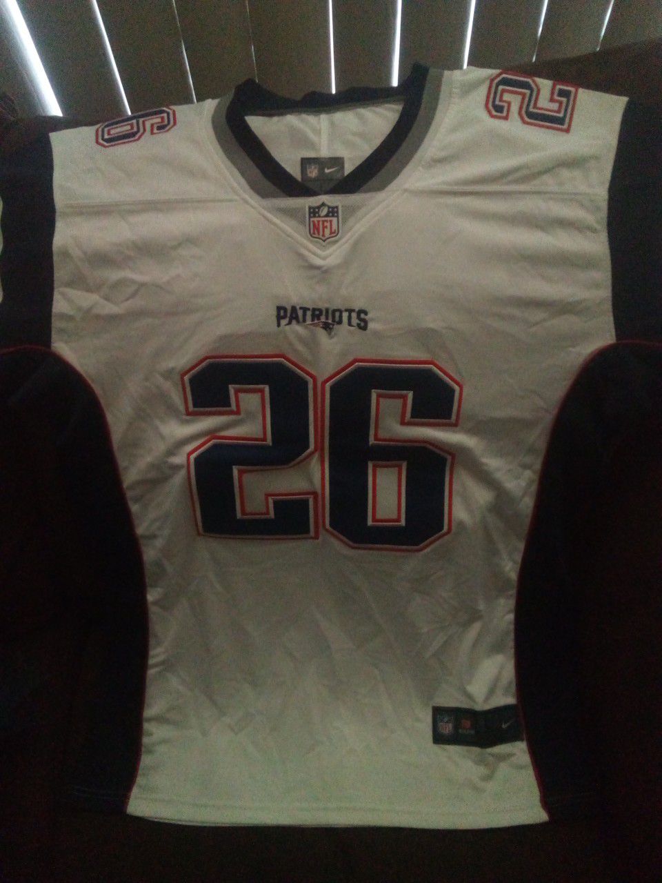 New England Patriots jersey size large