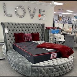 Sansom- Eastern King Bed - Gray
Furniture of America$10 Down Payment And Financing Available