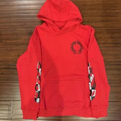 Red Chrome Heart Matty Boy Hoodie