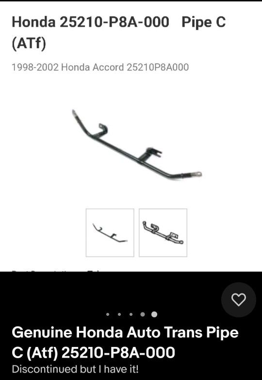 Pipe For HONDA Accord Auto transmission Hose Pipe