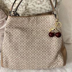 NWT Coach Madison Op Art Needlepoint Phoebe Shoulder Bag