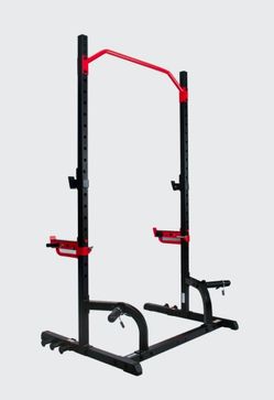 Sunny Power Zone Squat Rack + Dip Bars, Landmine, J-Cups & Safeties