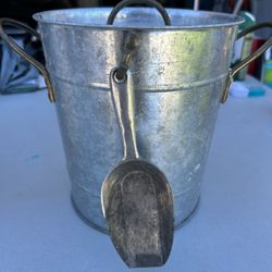 Vintage Ice Bucket With Scoop 