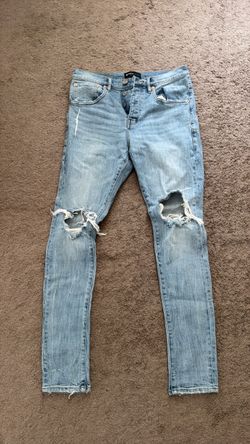 purple jeans