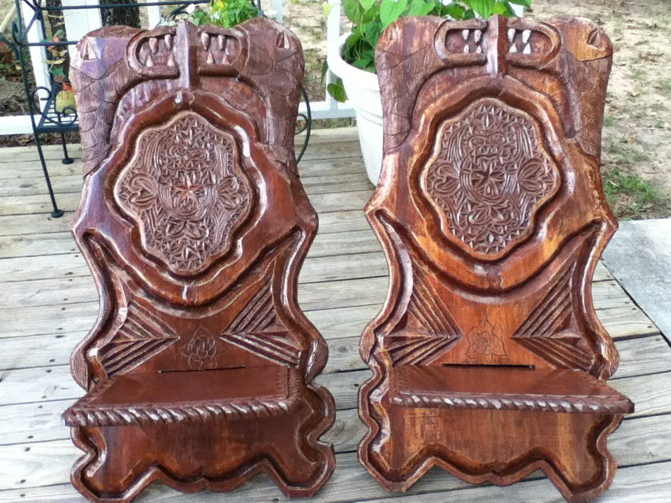 Chair Hand Carved Viking/African/Stargazef/Bog chairs