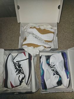 3 Pairs of Air Jordan's for Sale