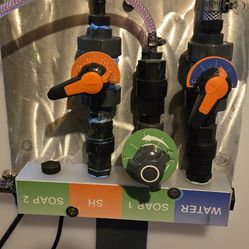 Hydro-Mixer metering proportioning blend manifold