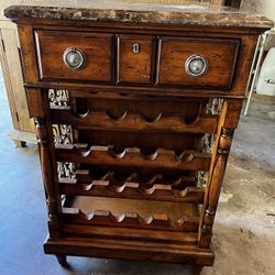 Vintage Bar with wine rack