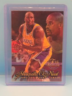 1996 FLAIR SHOWCASE Showstopper #10 SHAQUILLE O’NEAL ROW 1 Section 1 Seat 10