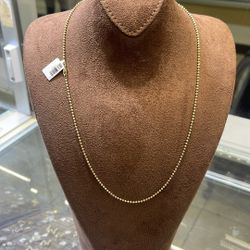 Gold Chain, 14 karat 24 Inch #11392