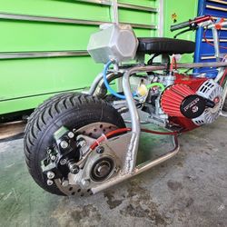 ☆NEW BUILD☆ Mini Drag Bike ☆ Brembo Hydraulic Brakes ☆ Custom Stainless Steel Exhaust ☆ Custom Aluminum Gas Tank ☆ Live-Axle Rear Gokart Rear Minibike