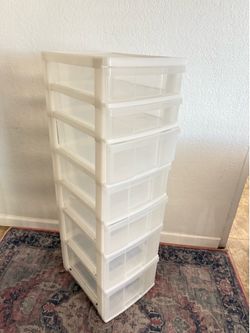 7 drawer plastic organizer