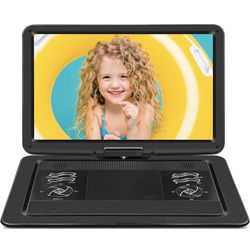 19.6" Portable DVD Player with 17.1" Large HD Screen, 5 Hours Battery DVD Player Portable with Car Charger, Kids Portable DVD Player Support All Regio
