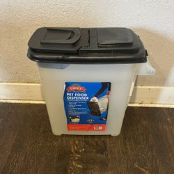 32 Qt. Pet Food Dispenser for Large Bags with Built-in Handle
