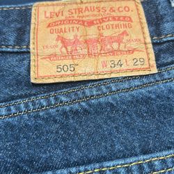 Levi Strauss & Co 505 Men’s 34”x29” Jeans 
