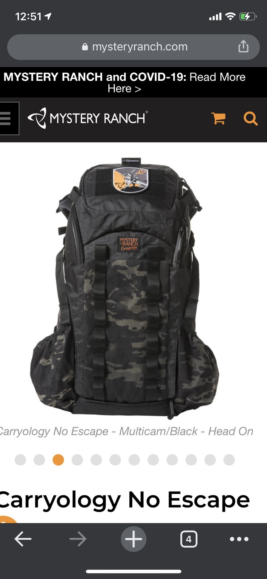 Mystery Ranch Carryology No Escape Dragon Backpack