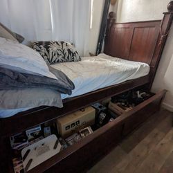 Bed Frame And Twin Size Mattress Included