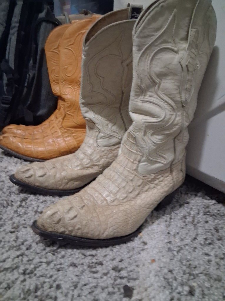 Cowboys Boots Leather Men Obo Used