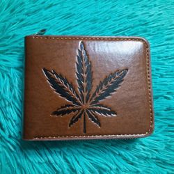 Wallet Leaf Design With Zipper 