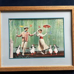 Disney Store Mary Poppins  Exclusive Commemorative Lithograph 1997