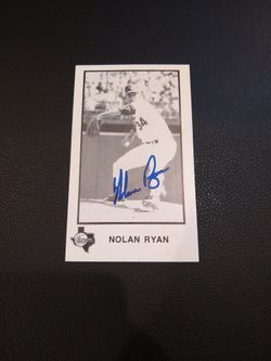 Autographed Nolan Ryan 