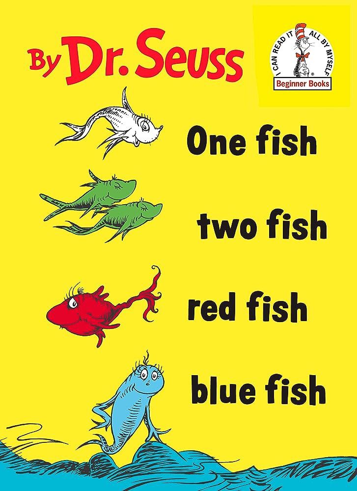 Dr. Seuss One Fish Two Fish Red Fish Blue Fish