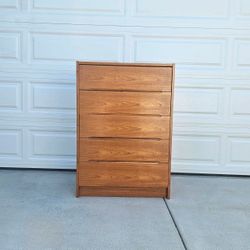 Vintage 1970s Danish Teak Highboy Dresser Mid Century 