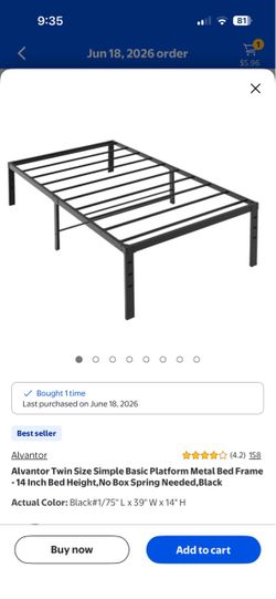 Twin size bed frame