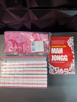 1.2 Inch Pink American Mahjong Tiles Only -NEW (3490/6)