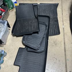 Tesla Model Y Complete Weather Mat Set,and Parcel Shelf/trunk Privacy Cover