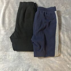 Two boys black and blue jogger sweatpants size XL 14