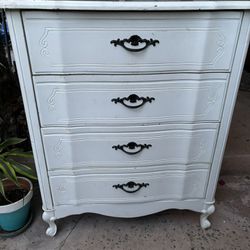 White French Provincial Upright Dresser 
