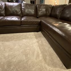Leather Sectional 