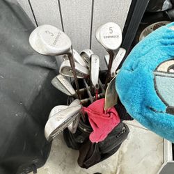 Golf Clubs And Bag 