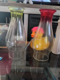 beaded lamp glass for oil lamps