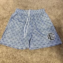Blue EE shorts size medium